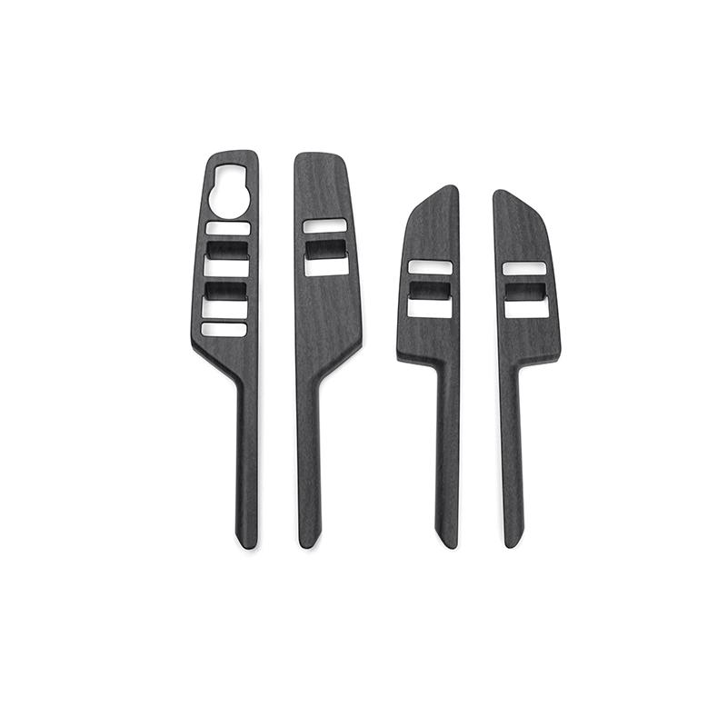 4PCS Car Window Control Button Trim Panel Door Handle Decorative Strip Cover For Genesis GV80 -2025 Interior Accessories LHD