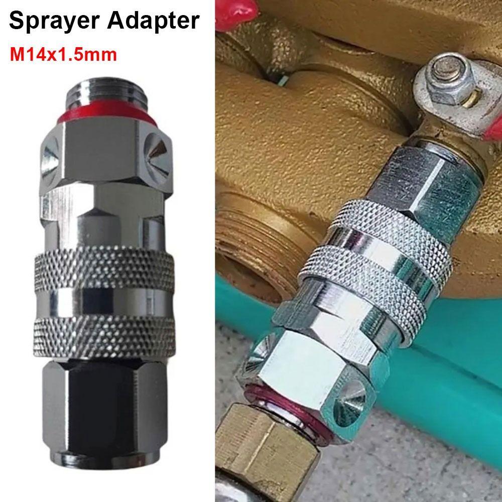 1Pcs M14x1.5mm Quick Connection Fitting Stainless Steel Sprayer Connector for Enhances Water Flows