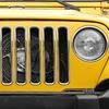 Chrome Front Grill Grille Ert Trim Decor Ring for 1997-2006 Jeep Wrangler TJ