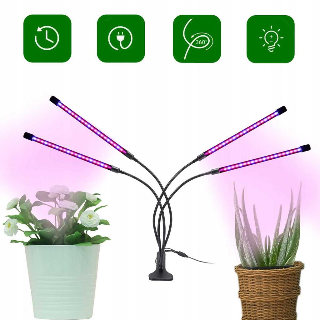 Heckermann plant growth lamp - 36W - 4 heads