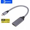 USB C til HDMI-kabel 4K 60Hz Type C til HDMI-kompatibel omformer Type C til HD TV-skjermadapter for bærbar PC Nettbrett-TV MacBook