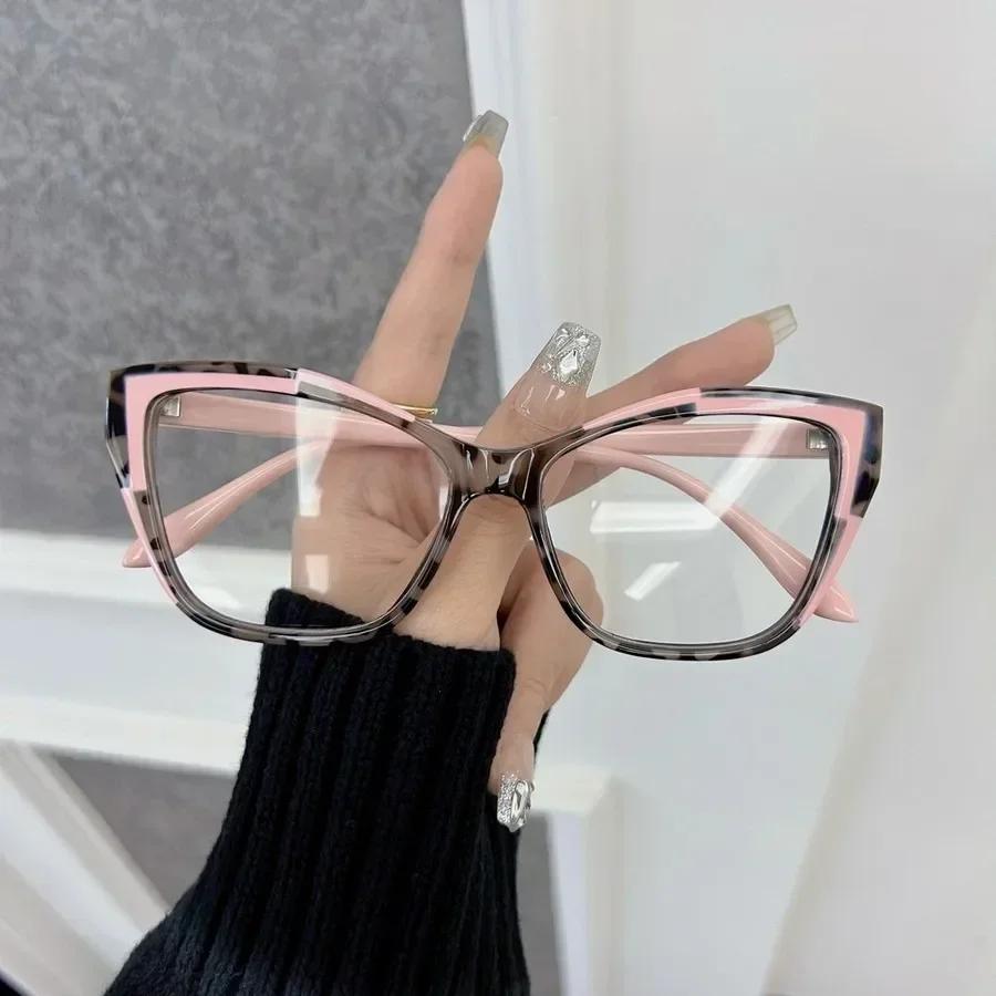 Square Anti Blue Light Glasses Fashion Retro Classic Women Men Computer Gaming Eye Protection Plain Spectacles