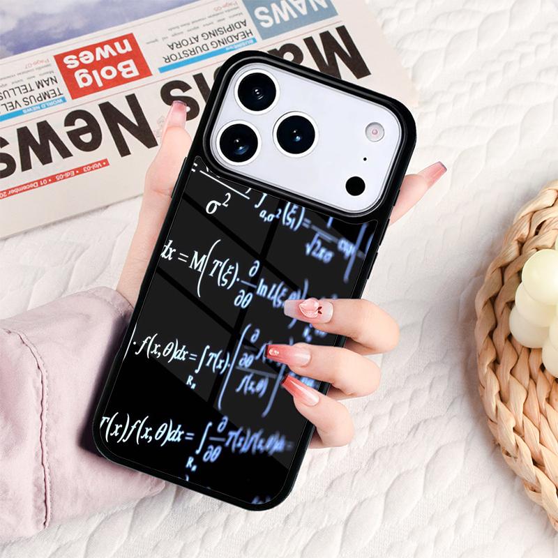 Funny Math Formulas Equations Phone Case For IPhone 17 16e 15 14 13 12 11 Pro Max Air Mini Soft Protective Cover