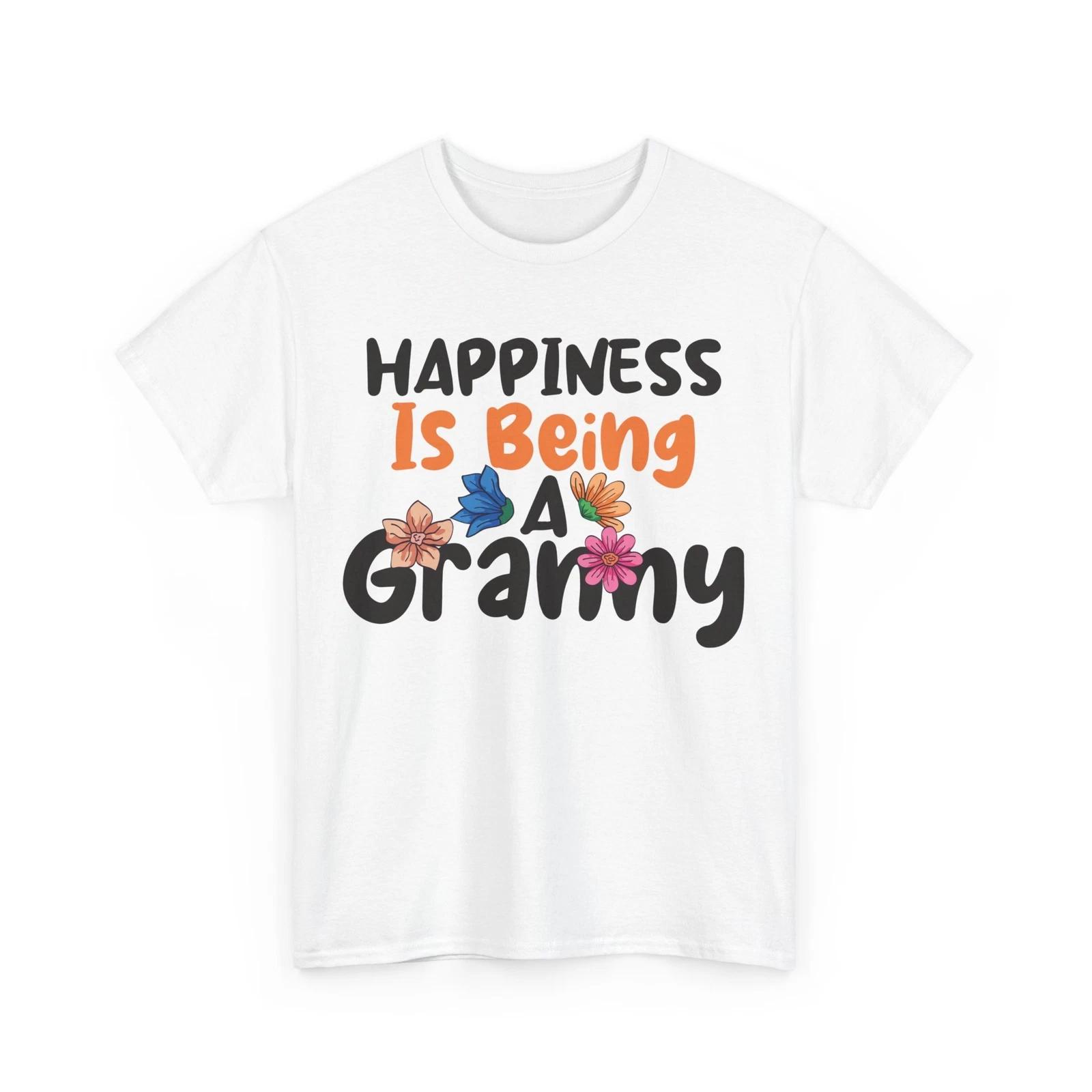 Granny Shirt, Happiness Is Being A Granny Grandma Grandmother Cute Shirt 2XL
