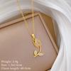 Multi-Element Style Copper Micro-Inlaid Necklace Combination Female Real Gold Electroplated Exquisite Collarbone Chain