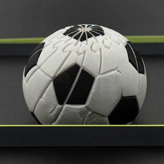 3D Printed Twisting Football Toy, Stress Relief Slippery Soccer Toy, Articulated Spiral Rotating Cartoon Shit Fidget Desk Toy, Party Favors