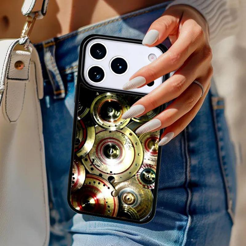 Bęben Perkusista Muzyka DJ Etui na Telefon Dla iPhone 17 Air 14 15 13 12 Max Pokrowiec Dla Apple 14 15 16 16e 11 Pro Max Plus