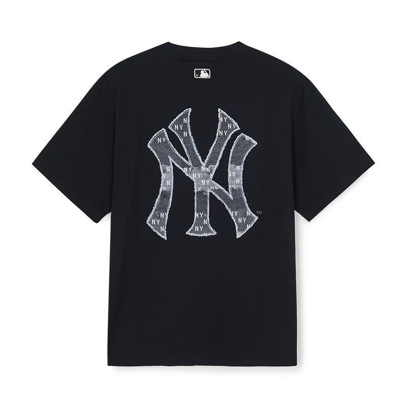 MLB Unisex Loose Faux Denim Back Label Short Sleeve Tee 3ATSM0663