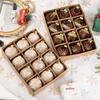 Hand-Painted Flocking Christmas Tree Ornaments: 12-Piece Set of 8cm Decorative Balls