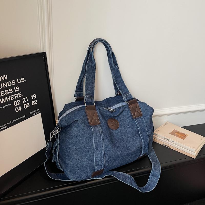 Denim Umhängetasche Damen Handtasche Große Kapazität Wasserabweisend Crossbody Tasche