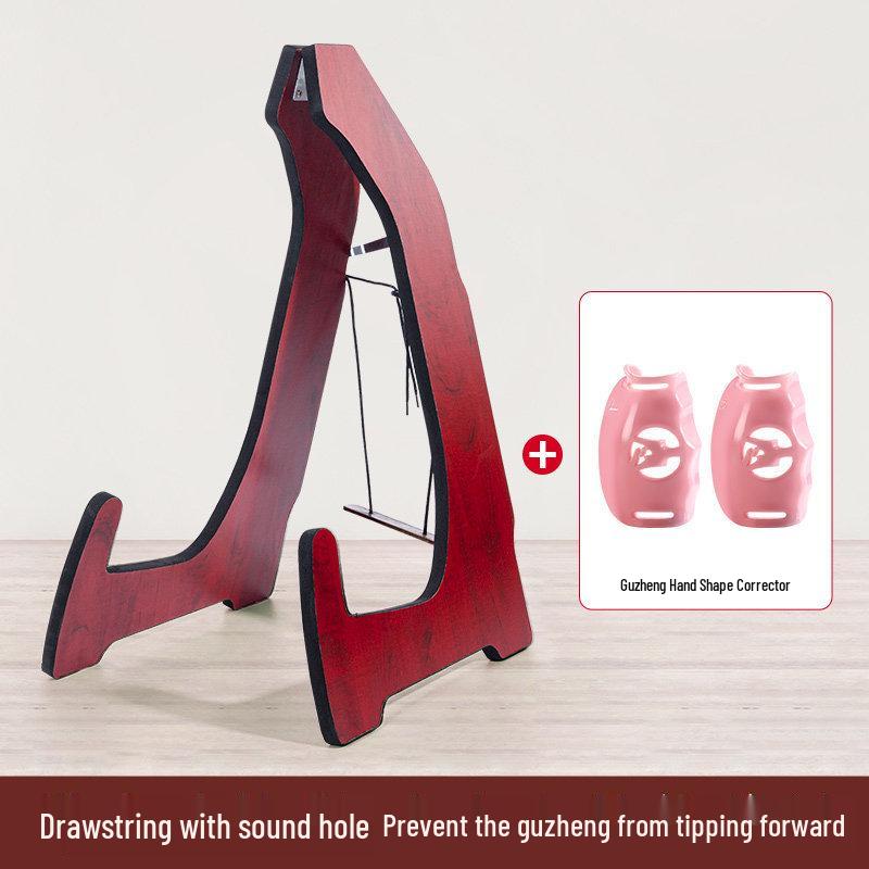 Vertical Folding Guzheng Stand: Ancient Style Floor and Wall Mount