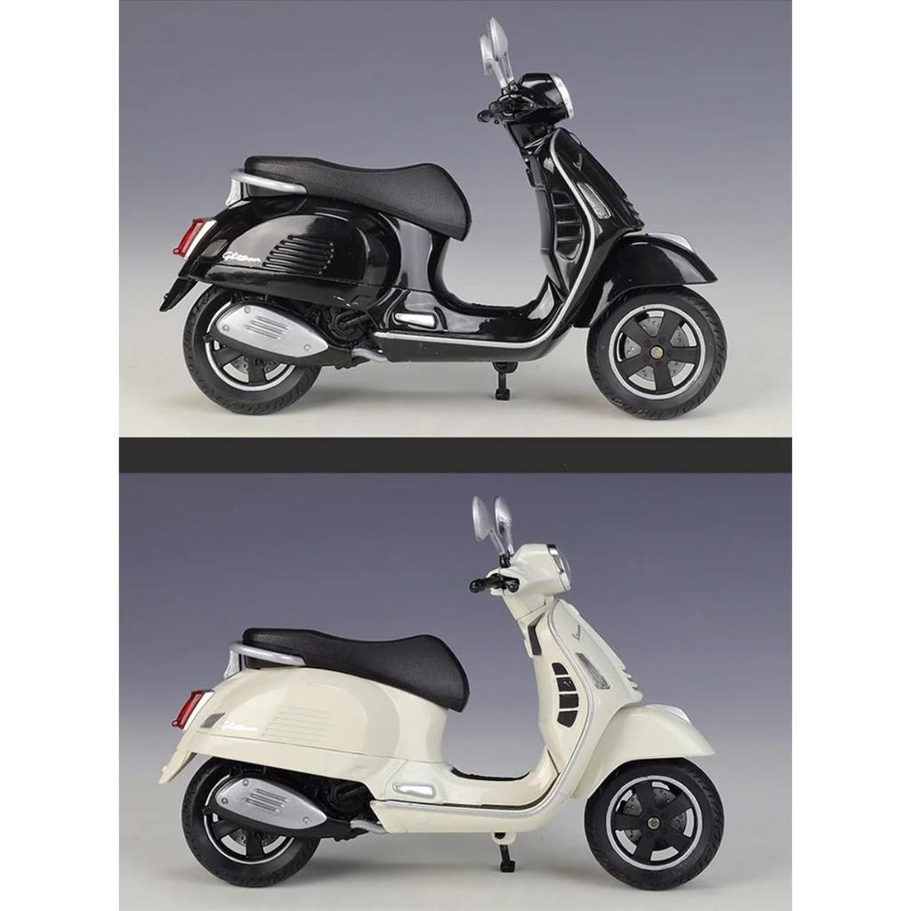 Welly 1/12 Vespa GTS Super 2020 Legierung Klassisches Freizeit-Motorradmodell Simulation Metall Straßenmotorradmodell Kinderspielzeug Geschenke