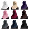 Soft Ramadan Hijab Solid Color Islamic Headscarf India Hat Headband Hat  Outdoor