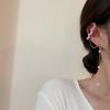 Women Stud Earring Long pearl tassels hang