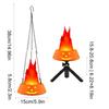 Halloween Decorations Pumpkin Flame Lamp Pumpkin Flickering Flame Lamp Long-Lasting Desktop Ornaments For Home Yard Garden