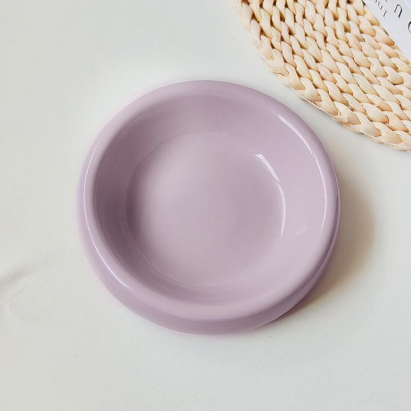 Neck Protection High Foot Cat Food Bowl Durable Cat Drinking Water Bowl Ceramic Cat Bowl Kittens Feeding Bowl Pet Supplies