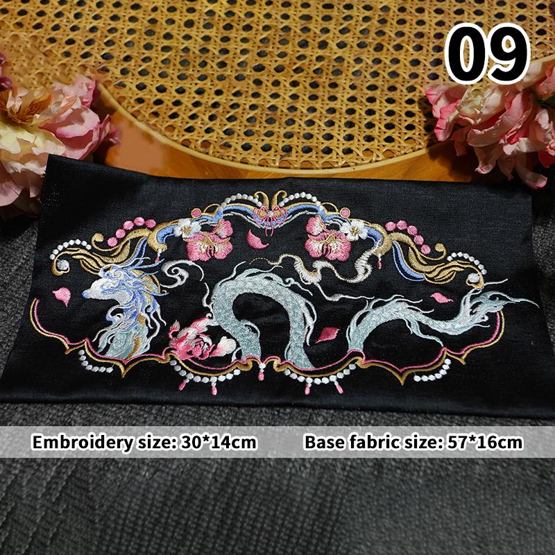 Chinese Style Dragon Embroidery Patches Embroidery Hanfu Patches Appliques For DIY Sewing Clothing Dress Home Decor Accessories