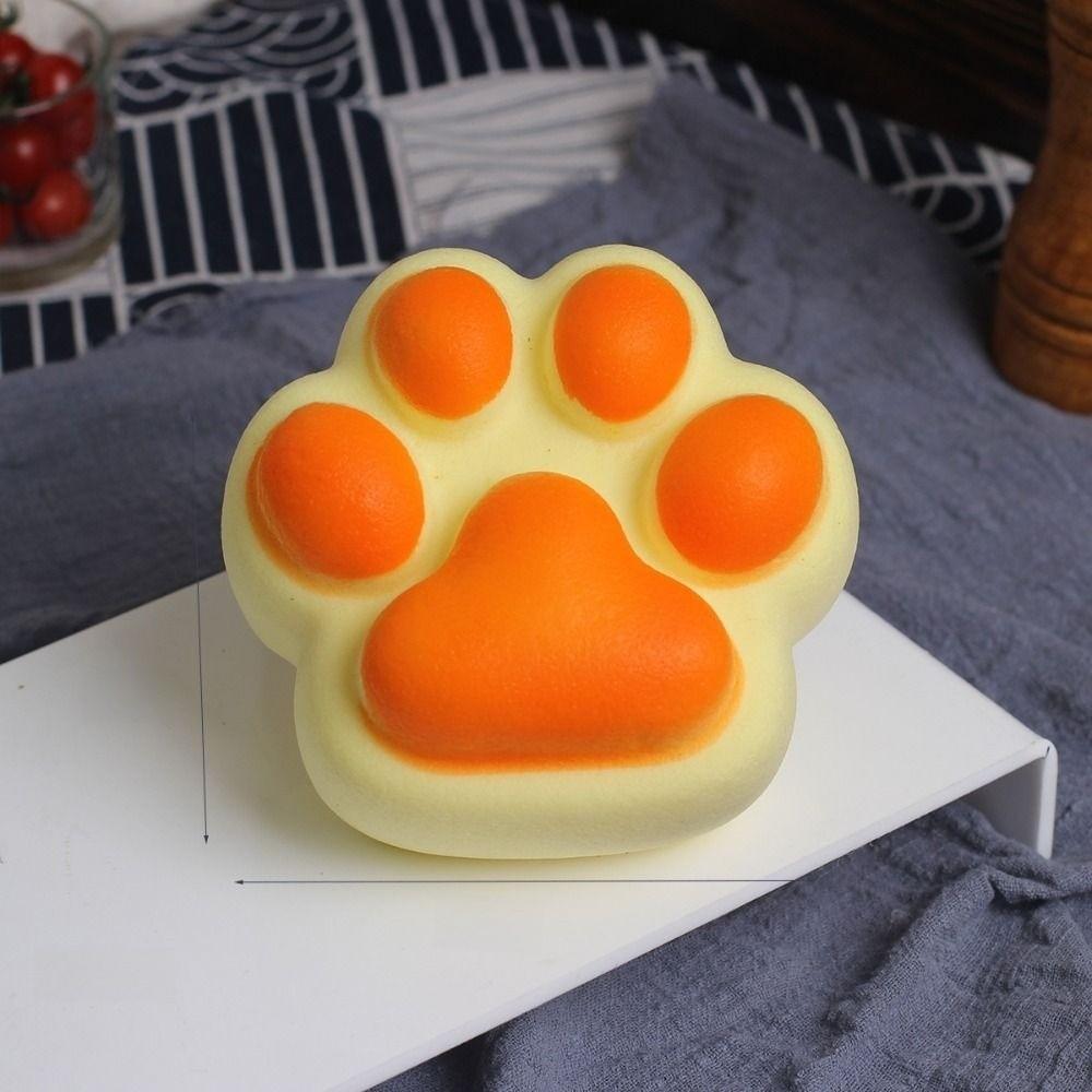 Cat Paw Slow Rebound Cake Bread Shape Squeeze Toy Fidget Toy Squishy Toy  Adults Gift