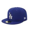 New Era 59FIFTY MLB Rhinestone LA Dark Size 7 5950 RHINESTONE BADGE LOSDOD DROY Cap, Royal/White, 3/4,