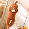 Orangutan Plush Doll Soft Stuffed Animal with Hanging Design High-Elastic Filling Interactive Playful Toy for Kids Adults