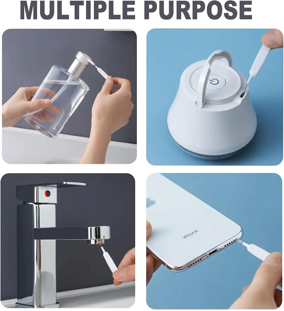 30PCS Shower Head Cleaning Brush Bathroom Nozzle Washing Anti Clogging Mini Brush Pore Phone Hole Brush Cleaner Toilet Accessory