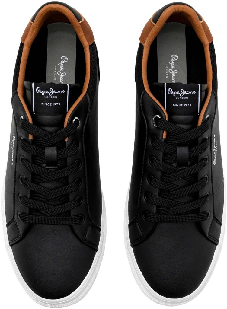 Кроссовки Pepe Jeans Retro Kenton (искусственная кожа) черные