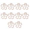 10Pcs Novelty Paper Clip Small Metal Paperclip Metal Bookmarks Clip Photo Clip For School Office Business Card Holder