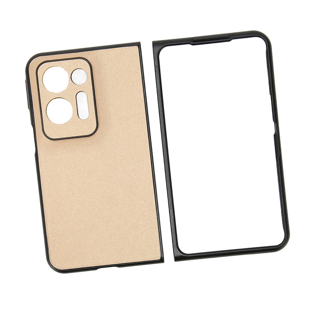 Faltbare Handyhülle mit modischem Streifenmuster, bequeme Passform, faltbare Handyhülle für Oppo Find N2 Gold