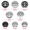 4Pcs 57mm 62mm ABS Car Wheel Center Hub Caps Hub cap Cover Badge Car Emblem For Toyota C-hr Prado Prius Avensis Rav4 Yaris Hilux