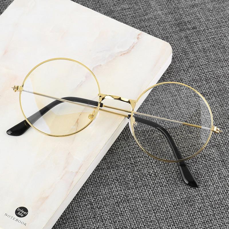 Retro Unisex Round Lightweight Anti-Blue Light Glasses