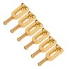 6Pcs U Shaped Electric Guitar Bridge Saddles Tremolo Metal Roller Screw Saddle Replacement