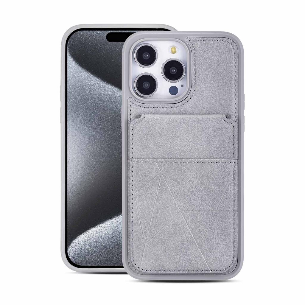 Business Luxury Strong Magnetic Cards Solt Phone Case for iPhone 17 Pro Max 16 Plus 15 14 13 12 Shockproof Slim Fit Stand Cover