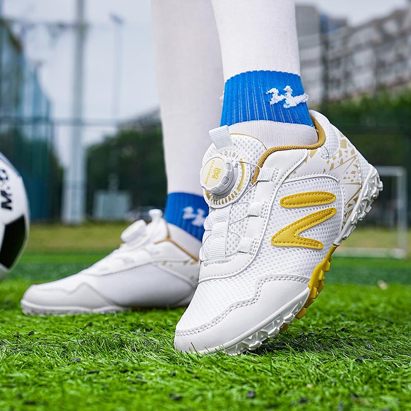 28-39 Sapatos de Futebol Infantil Juvenil Firmes Velcro Sapatos de Futebol Treino Chuteiras de Futebol Infantil Meninos Chuteiras de Futebol