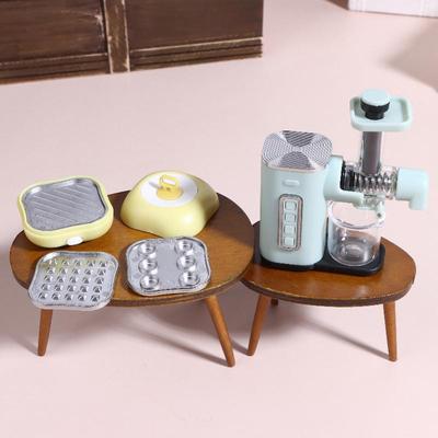 Mini Utensílios de Cozinha para Casa de Bonecas Mesa de Jantar Modelo de Comida Decoração de Cozinha para Casa de Bonecas Acessórios para Casa de Bonecas Adereços de Mini Cena
