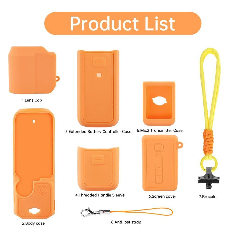 All-Round Protection Silicone Gimbal Camera Case Screen Cover for DJI OSMO Pocket3 Outdoor Shooting