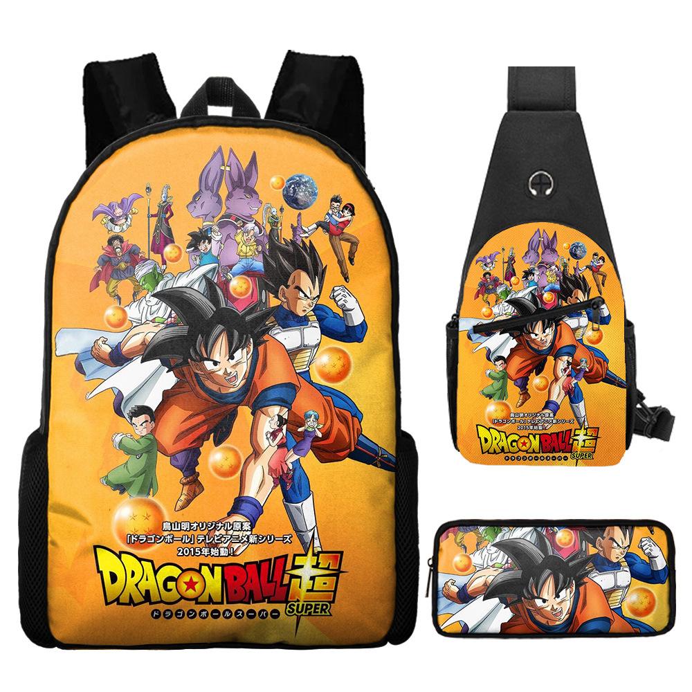 Dragon Ball Dragon Ball Backpack Primary And Secondary School Schoolbag Shoulder Bag Satchel Pencil Case