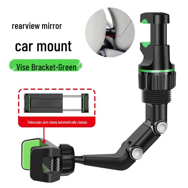 2025 Multi-functional Car Rearview Mirror Phone Holder - Large Truck Interior Bracket Standard