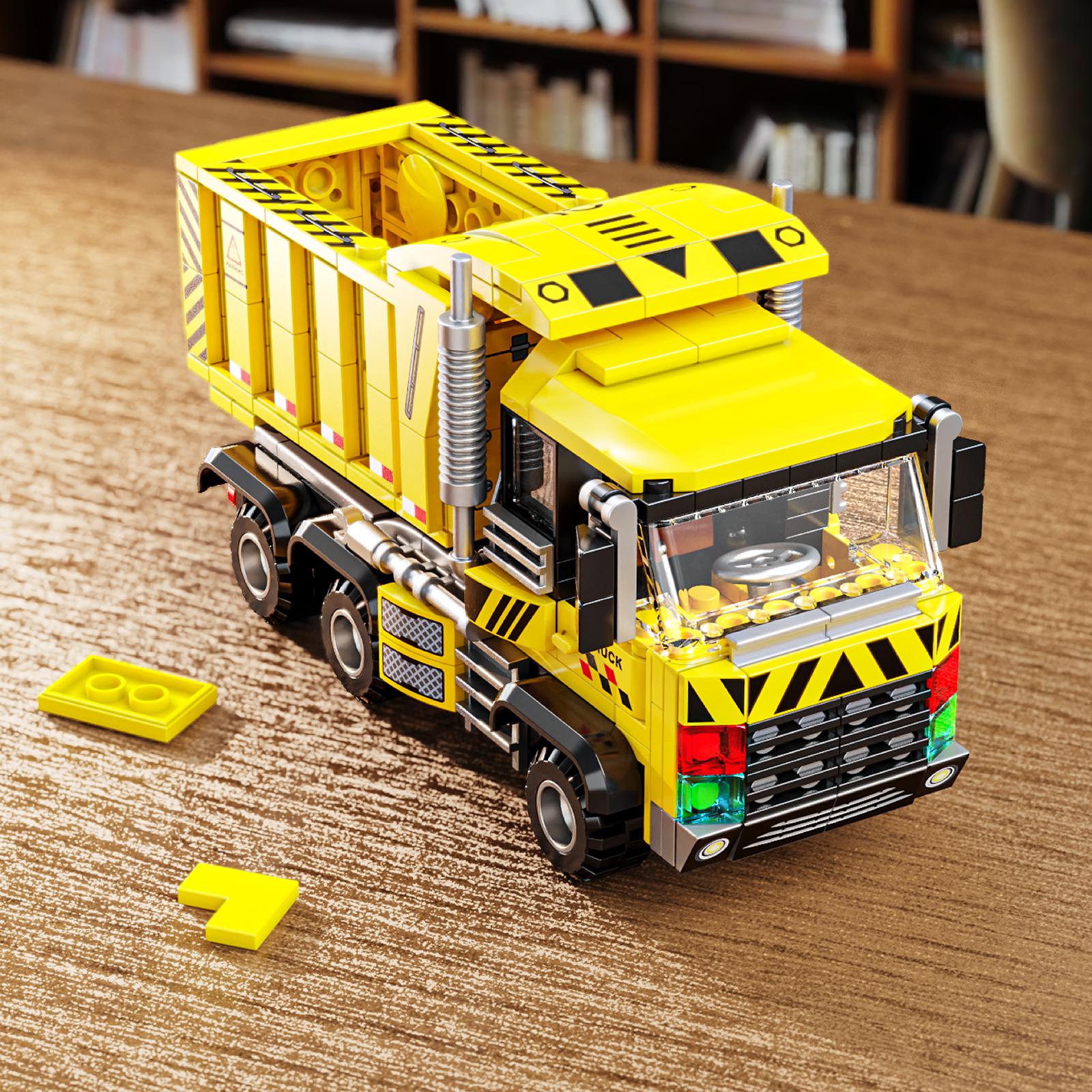 Wucifang Bags Unisex 520Pcs 2 In 1 Robot Dump Truck Miniature Building Blocks Toy Mecha Puzzle Brick Sets Learning Playthings Fitting Others Blocks Gifts
