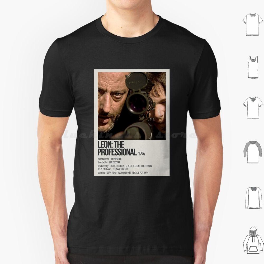 Léon Der ProfiGelb Schwarz Kunstwerk T-Shirt Baumwolle Herren Damen DIY Druck Leon Leon Der Profi Film Mathilda Natalie