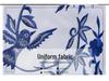 Men's Blue & White Porcelain Zhongshan Suit with Stand-up Collar & Embroidery for Performances