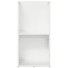 Firewood Rack White 40 x 30 x 80 cm Cold Rolled Steel