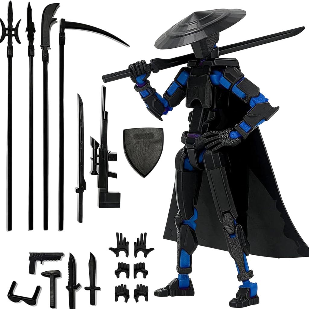 Multi-Joint Articulated Action Figure Collectible Model Arts Poseable Decorative Statue for Display