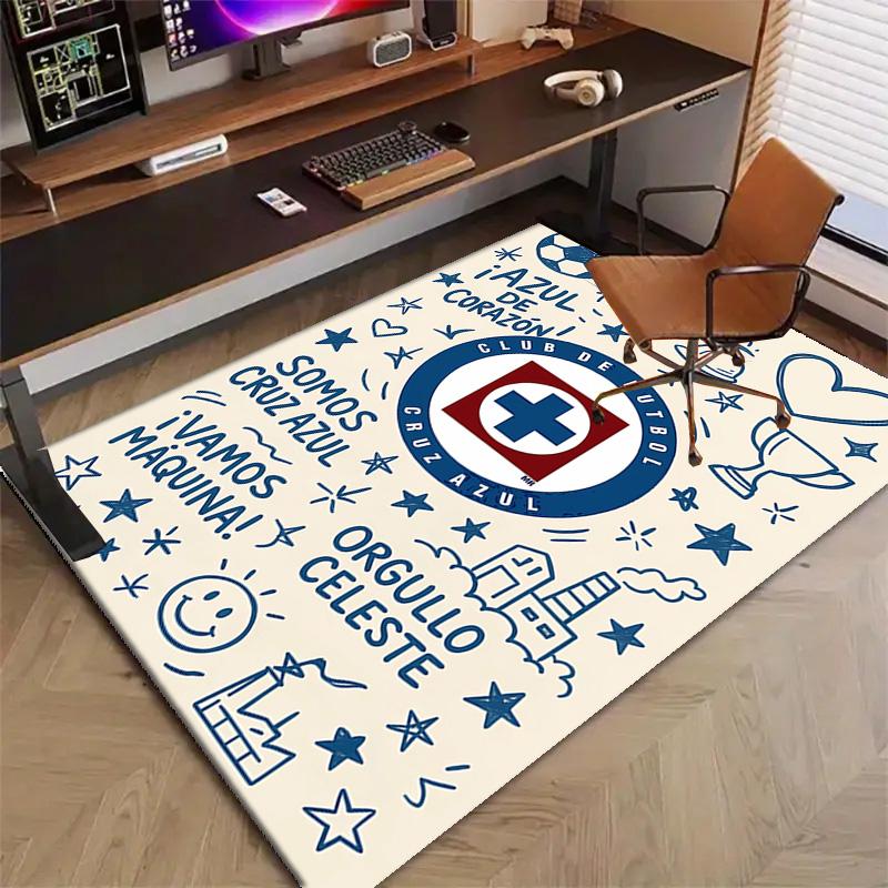 1 Stück Fußballmannschaft (66) Design Bedruckter Teppich für Schlafzimmer Wohnzimmer Heimdekoration Teppiche Matte Rutschfeste Matte Teppich für das Bett