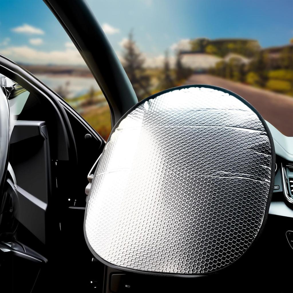 Heat Insulation Steering Wheel Cover, Heat Prevention, Folding, Heat Insulation, Car Cover, Waterproof, Driving, Parking, Car, SUV, Summer, Outdoor