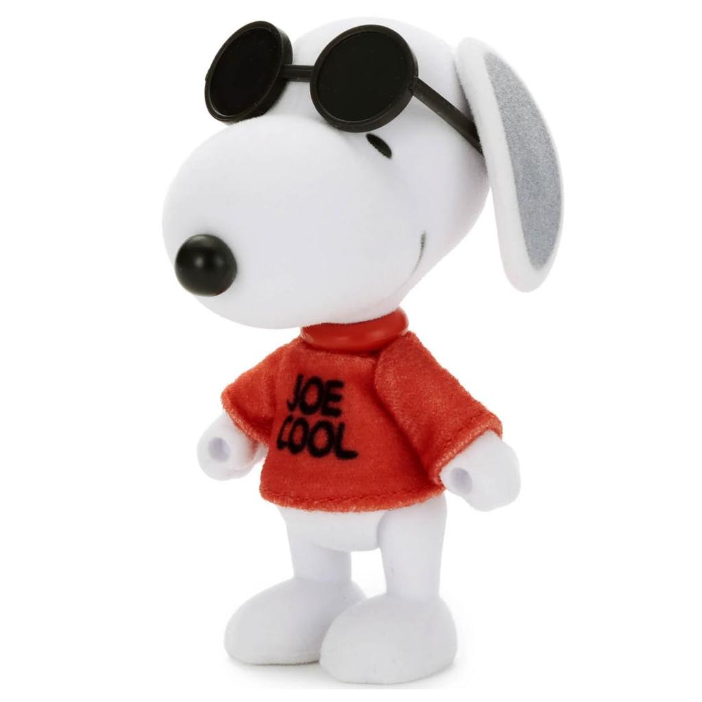 Takara Tomy Arts Peanuts Action Beflocktes Maskottchen Snoopy Plüsch ca. 8 cm groß (Joe Cool) Spielzeug,