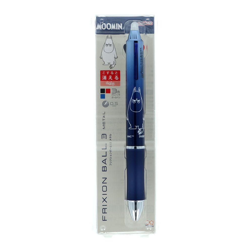 Stationery Moomin Goods Ballpoint Pen Frixion 3 Metal S4659589 Sun-Star Multi-color