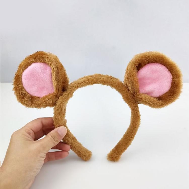 Soft Bear Headband Cartoon Animal Hairband Mouse Ears Hair Hoop for Washing Face