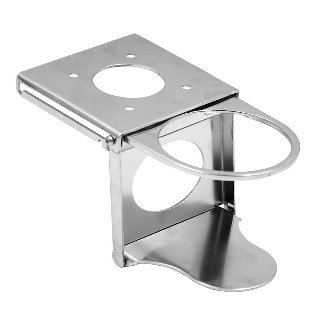 Stainless Steel Adjustable Folding Drink Holders for Marine/Boat/Caravan/Car