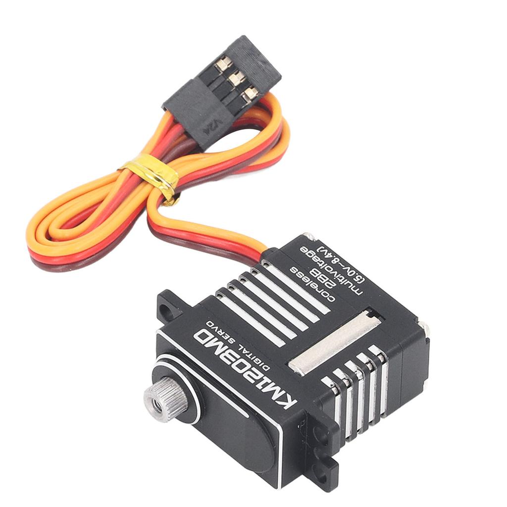 RC Servo Motor High Torque Metal Gear Low Noise with 4 Different Servo Arms Drone Servo for Fixed Wing Aircraft Airplane Toy Intelligent Robot