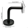 6 Pieces Stainless Steel Handrail Brackets Hand Rail Bracket Heavy Duty Strong Stair Support for